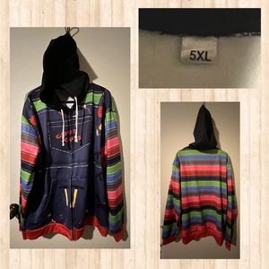 NWOT Chucky Hoodie Cosplay Jacket Costume Adult Pullover Printed Sweatshirt
